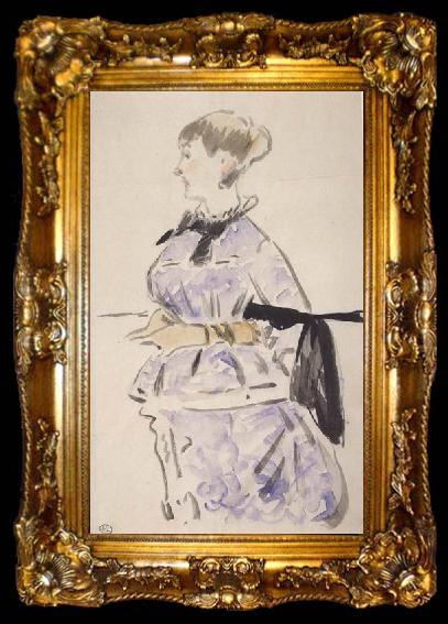 framed  Edouard Manet Portrait d